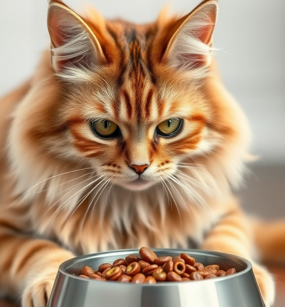Best Hairball Control Cat Food: Portion control to prevent over-eating