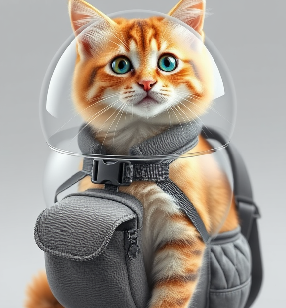 Cat Backpack Carrier, Breathable Cat Bubble Backpack Large Space Cat Carrier Backpack for Kitt