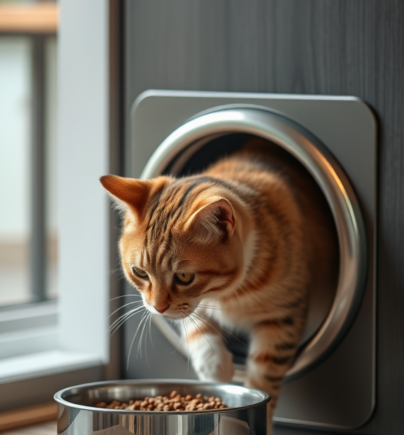Cat Eat Automatic Cat Door Naturally: Creating a Nostalgic Feeding Ritual