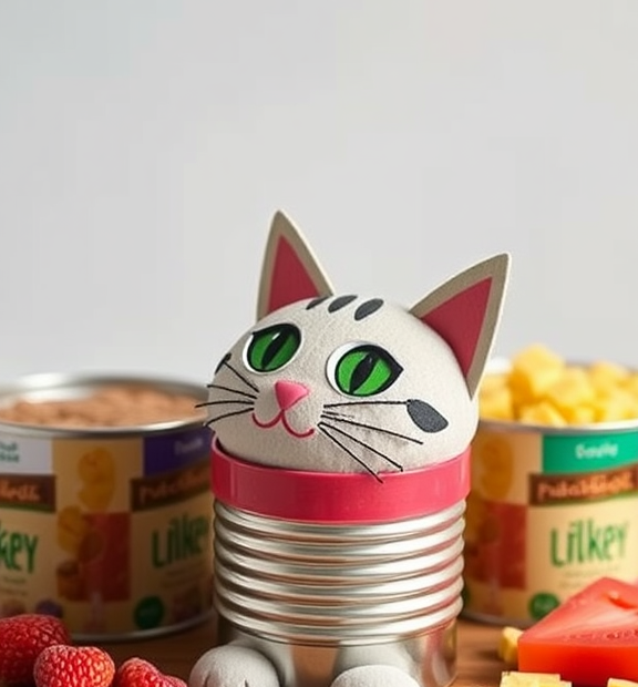 Cat Food Can Crafts: Modular flavor-rotation tins to beat boredom