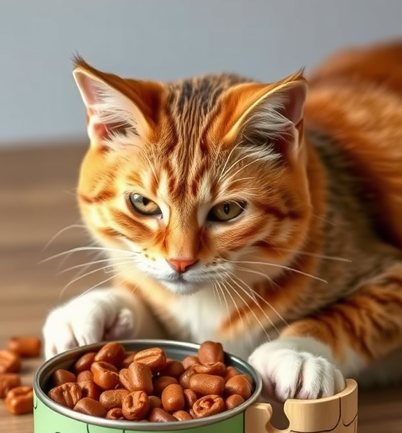 Cat Food Can Crafts: Puzzle-piece dispensers for engaging mealtimes