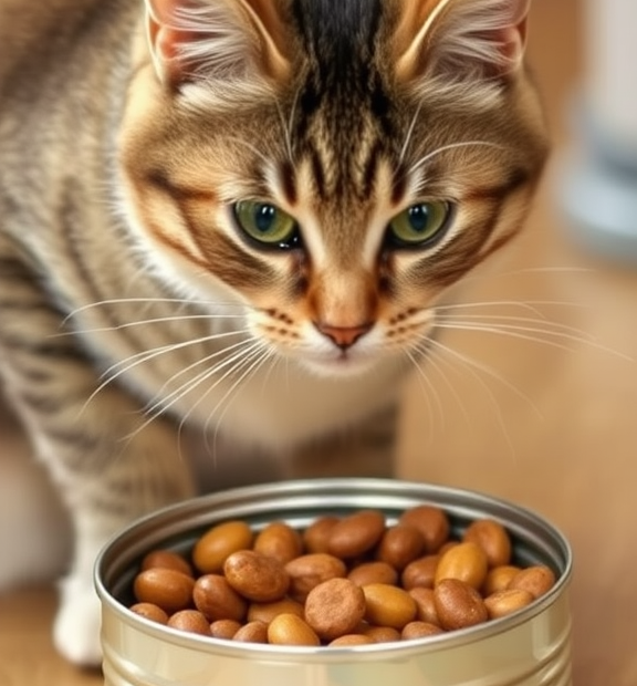 Cat Food Can Crafts: Sliding-lid feeders to slow down fast eaters