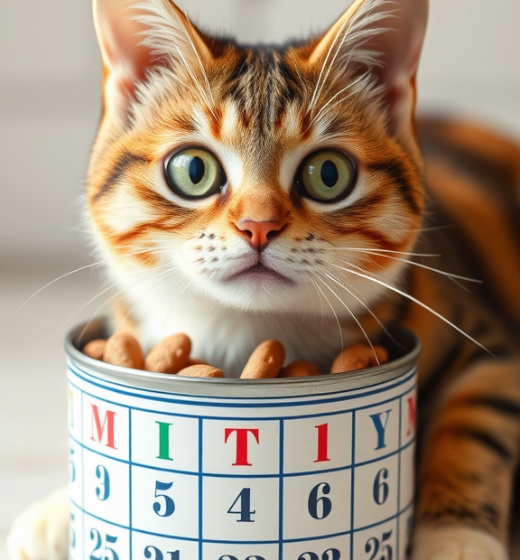 Cat Food Can Crafts: Treat-calendar tins for portion-controlled snacking