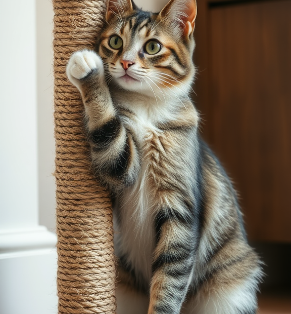 cat scratching post