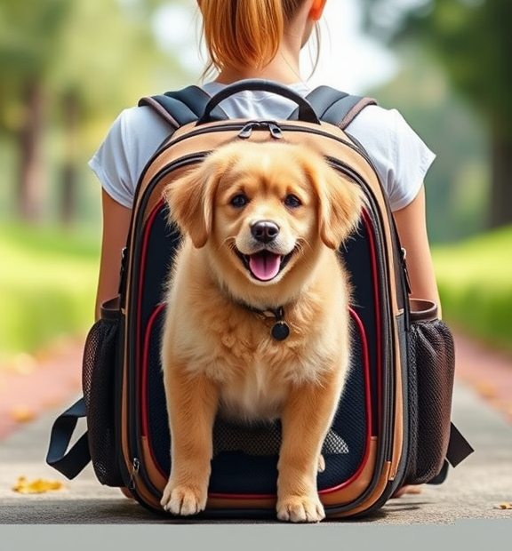 COVONO Expandable Pet Carrier Backpack for Cats, Dogs and Small Animals, Portable Pet Travel C
