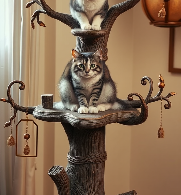 fancy cat tree