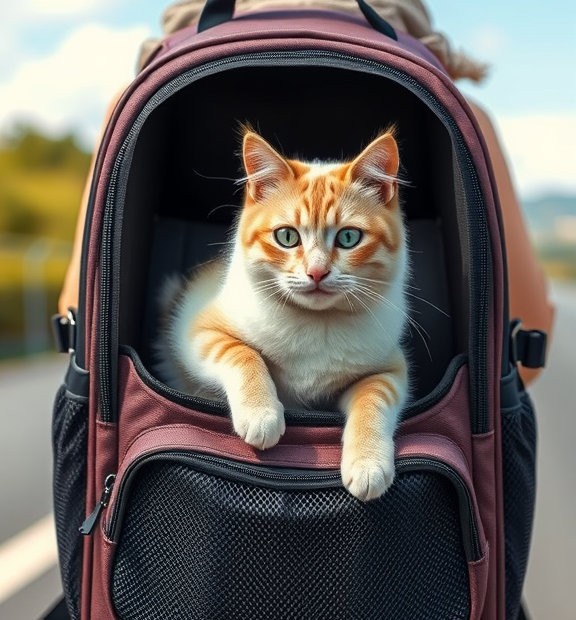 Lekereise Cat Backpack Expandable Pet Carrier Backpack for Small Cats and Dogs, Airline-Approv
