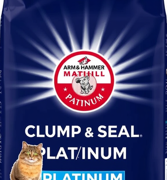 ARM & HAMMER Clump & Seal Platinum Multi-Cat Clumping Cat Litter, 37 lb.