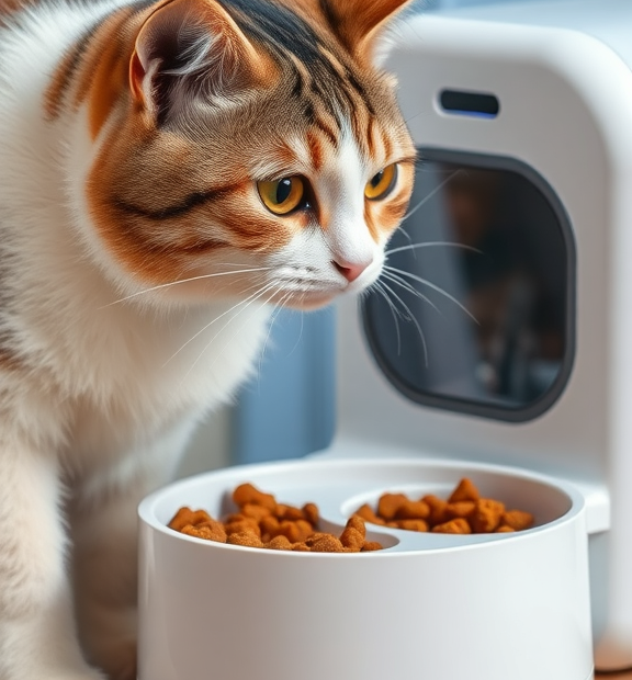automatic cat feeder wet food refrigerated
