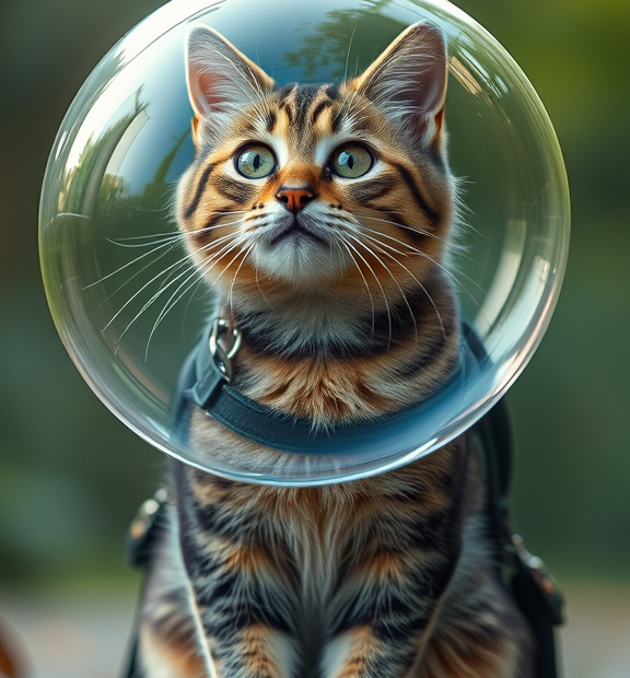 backpack cat bubble