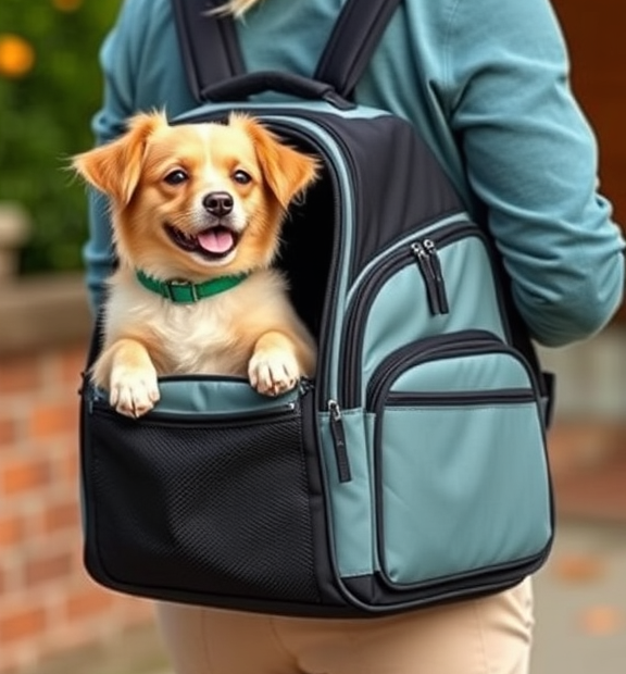 Cango Portable Pet Carrier Large Capacity Backpack for Small Medium Cats Dogs Puppies with Bre