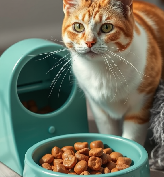 canned cat food feeder