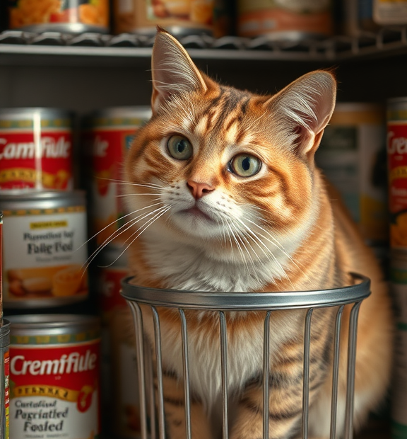 canned cat food storage