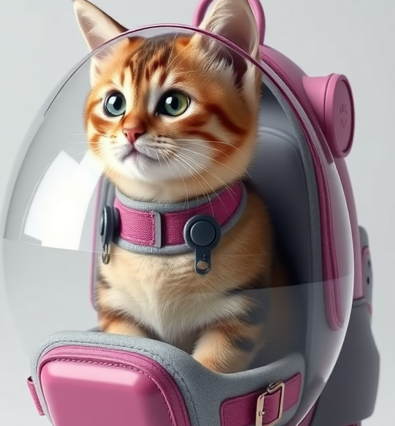 Cat Backpack Carrier, Bubble Backpack for Cat Kitten Small Puppy and Bunny, Space Capsule Bubb