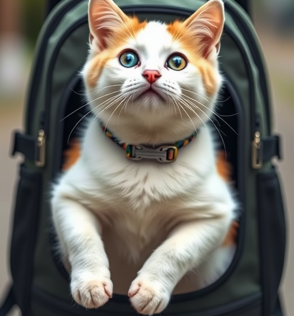 Cat Backpack Carrierï¼ŒCat Travel Backpack for Small Dog and Large Catï¼ŒCollapsible Fully Ventila