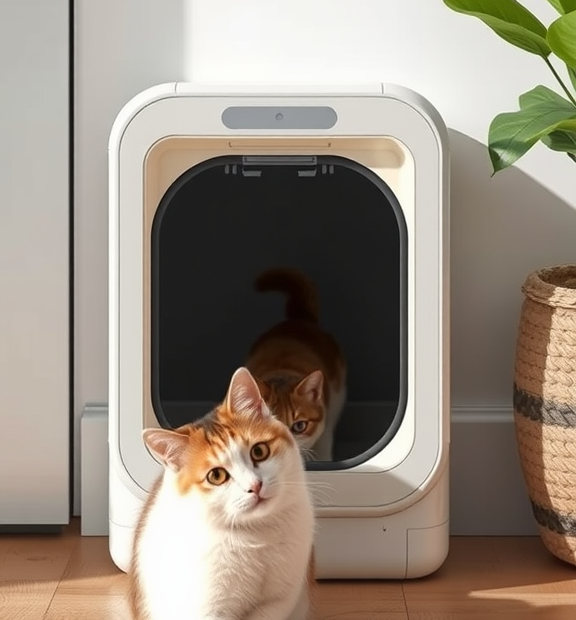 Cat Eat Automatic Cat Door Playfully: Adding Enrichment to Every Entry