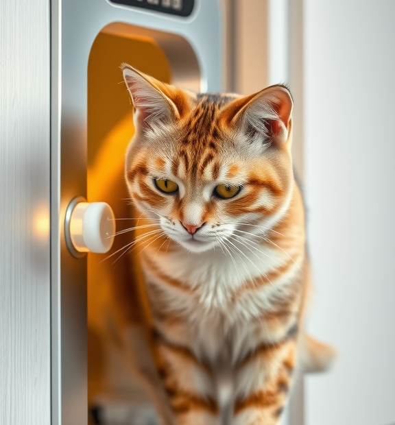 Cat Eat Automatic Cat Door Smoothly: Overcoming Gadget Guilt in Owners