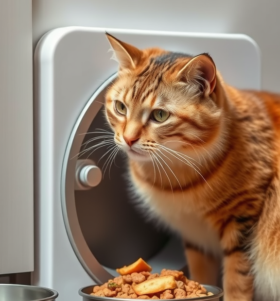 Cat Eat Automatic Cat Door Wisely: Balancing Free-Feeding with Portion Control