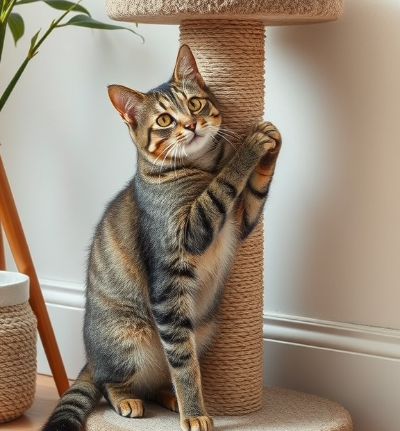 contemporary cat scratching post