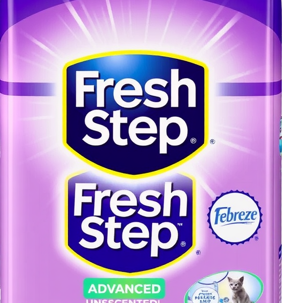 Fresh Step Advanced Simply Unscented Clumping Litter with Febreze, 37 lb.