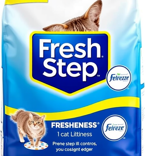 Fresh Step Non-Clumping Cat Litter w/ Febreze Freshness – 7-Day Odor Control, 7 lb Bag