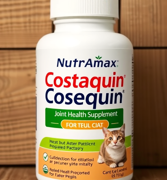 Nutramax Cosequin for Cats Joint Health Supplement – Rustic Wood Display