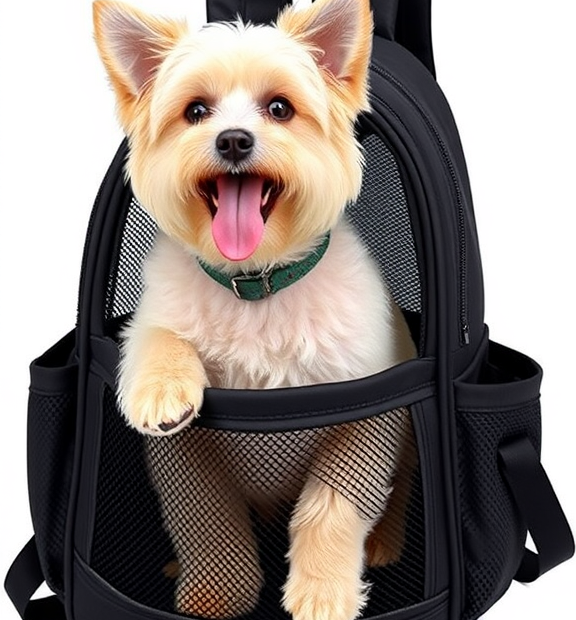 Pet Carrier Backpack for Small Dogs and Cats up to 18 lbs, Expandable, Foldable (Black)