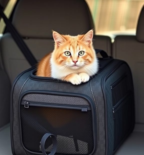 Pet Carrier for Large and Medium Cats, Soft-Sided Pet Carrier for Big Medium Cats and Puppy, D