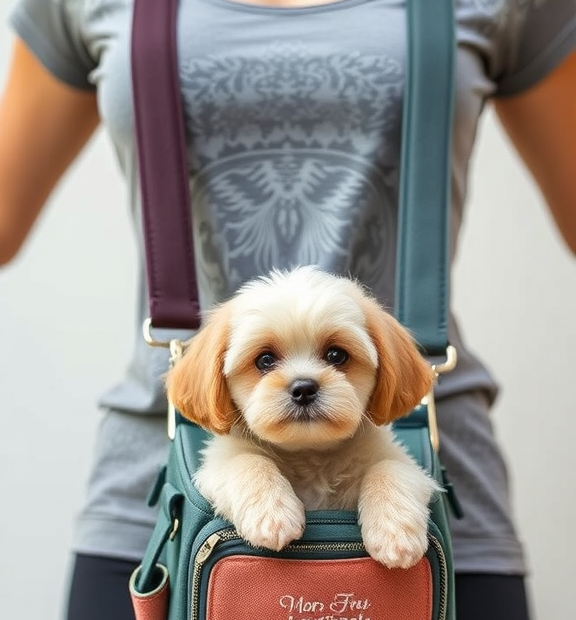 Pet Sling Carrier - Small Dog Puppy Cat Carrying Bag Purse Pouch - For Pooch Doggy Doggie York