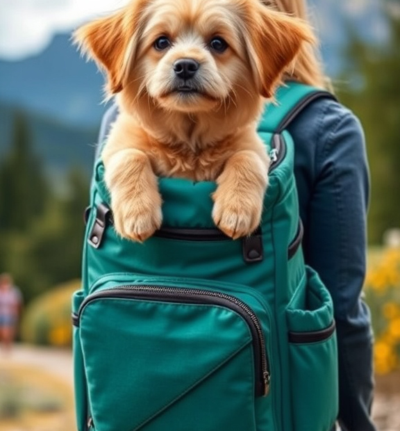 PetAmi Dog Cat Backpack Carrier, Expandable Pet Carrier Backpack for Travel Hiking, Small Medi