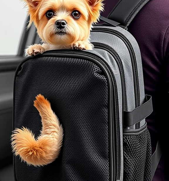 PetAmi Small Dogs and Cat Backpack Carrier, Airline Approved Pet Backpack Carrier, Ventilated,