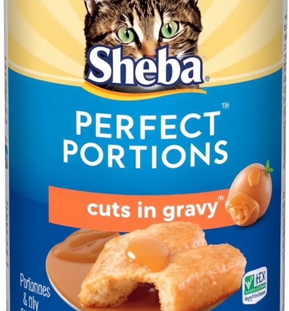 Sheba Perfect Portions Wet Cat Food Cuts in Gravy, Salmon & Turkey, 2.6 oz.