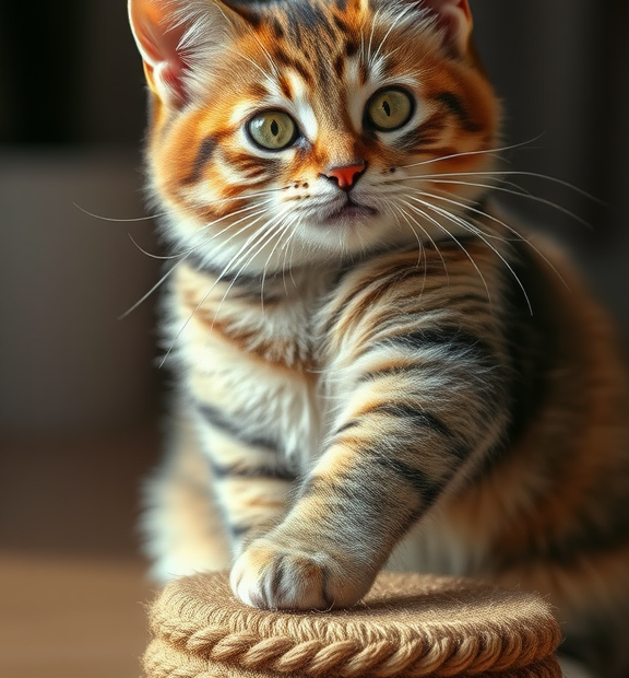 sisal cat scratching