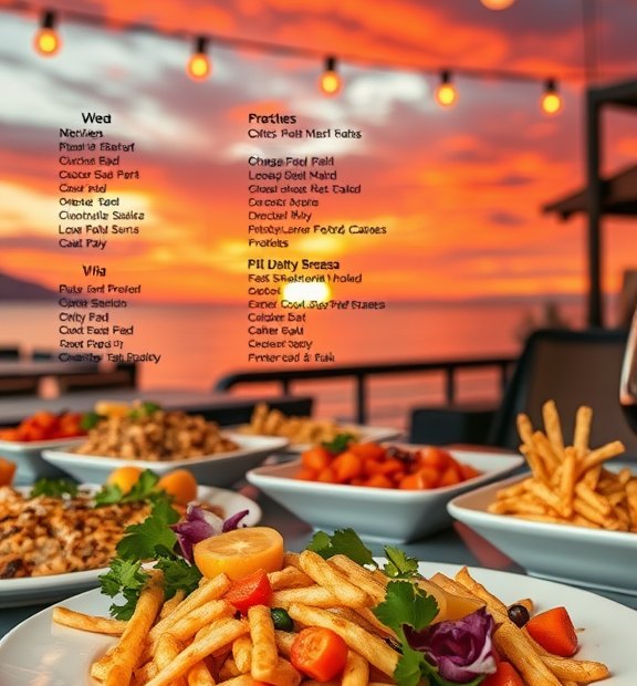 sunset foods catering menu