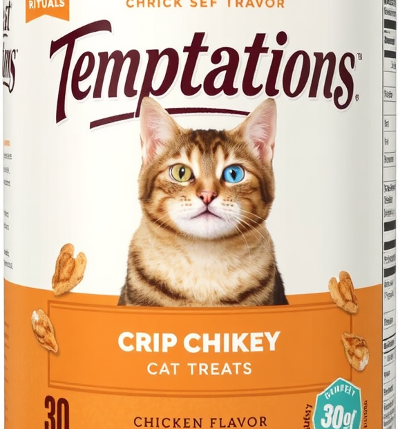 Temptations Classic Crunchy & Soft Cat Treats, Chicken Flavor 30oz Tub: Cheshire Snack Rituals