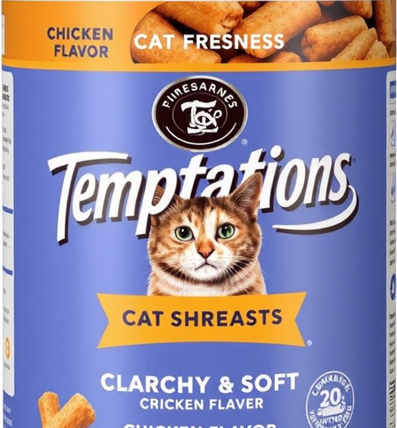 Temptations Classic Crunchy & Soft Cat Treats, Chicken Flavor 30oz Tub: Lombard-Style Freshness