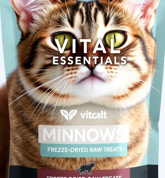 Vital Essentials Minnows Freeze-Dried Raw Cat Treats, 0.5 oz.