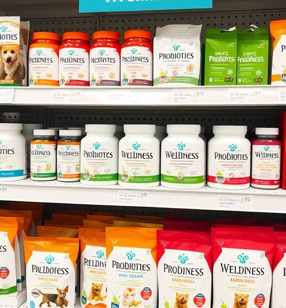 where to buy Probiotics for Dogs & Cats – Vet-Created Wellness Shelf Probiotic Display