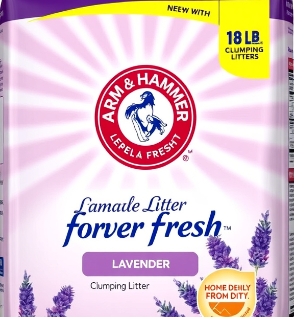 ARM & HAMMER Forever Fresh Lavender Clumping Litter, 18 lb