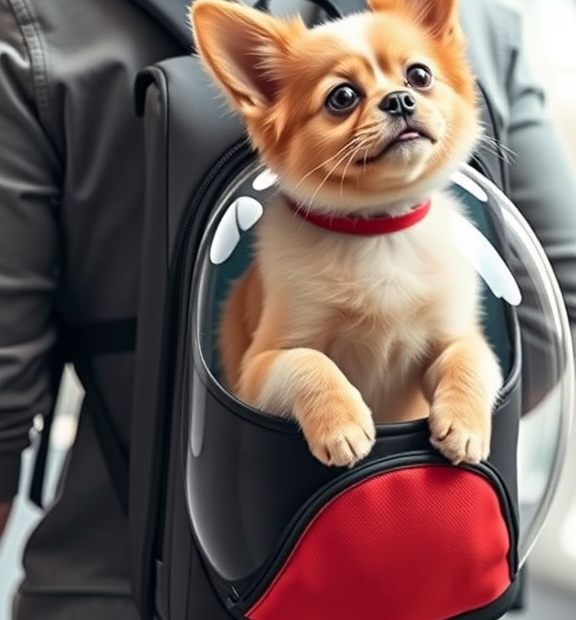 BAGLHER Cat Carrier Backpack Bubble - Fit Up to 18 Lbs - Airline-Approved Dog Backpack Carrier