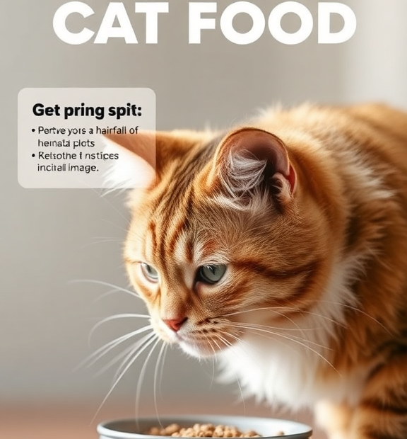 Best Hairball Control Cat Food: Infographic prompts to share on social media