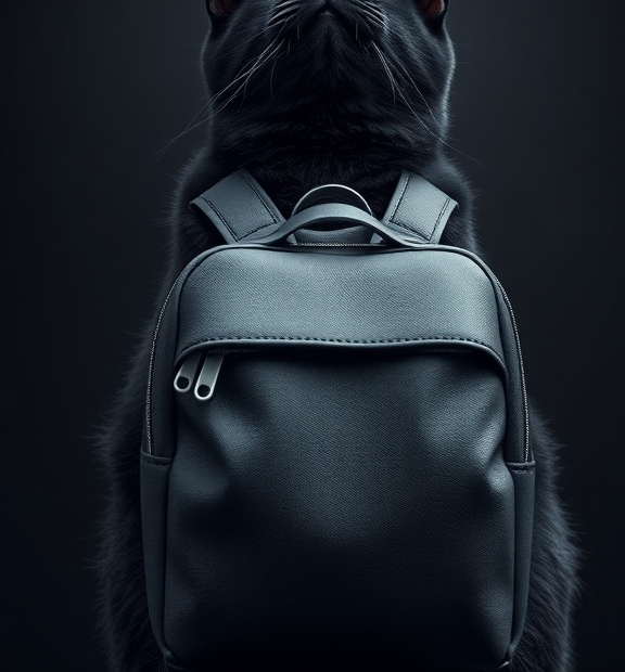 black cat backpack