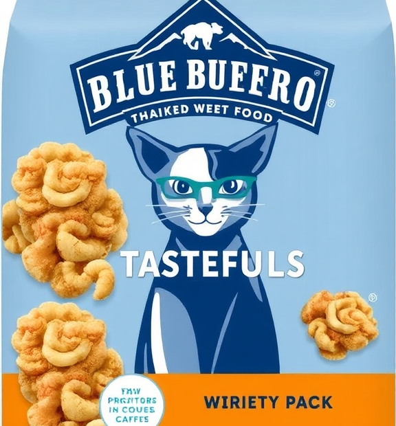 Blue Buffalo Tastefuls Flaked Wet Cat Food Variety Pack, 12 × 3 oz