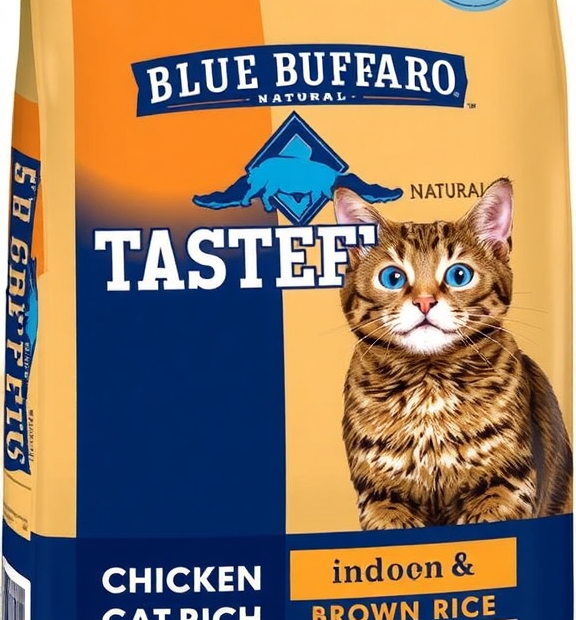 Blue Buffalo Tastefuls Natural Dry Indoor Cat Food, Chicken & Brown Rice, 7 lb