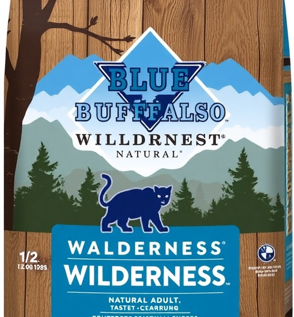 Blue Buffalo Wilderness Natural Adult Dry Cat Food, Grain-Free, 12 lb