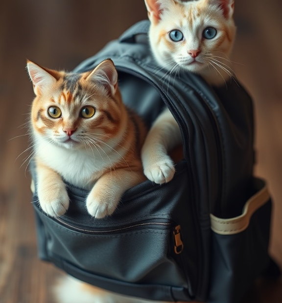 cat backpack carrier for 2 cats