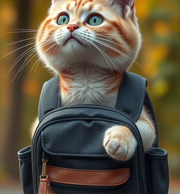cat backpack for school
