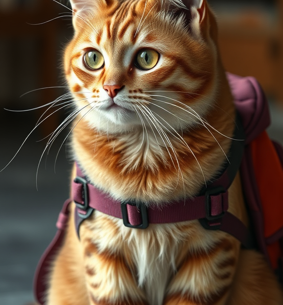 cat backpack training