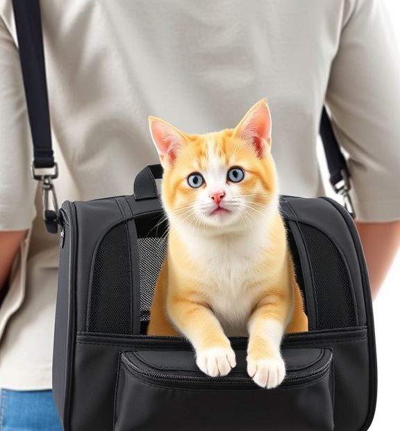 Cat Carrier Bag, Pet Carrier for Cats and Dogs,Up to 15Lbs,Foldable Travel Bag,Large Space Bac
