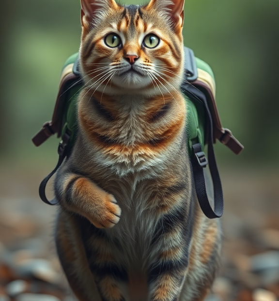cat carrying backpack